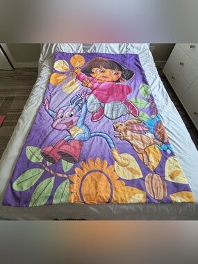 Dora the explorer and boots comforter kids twin size blanket